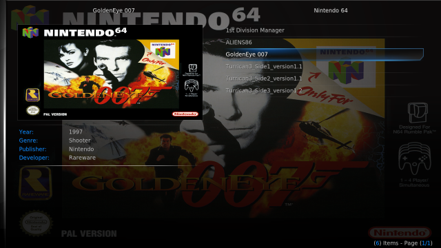 GoldenEye 007 على متصفح Kodi ROM Collection