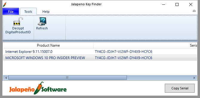 3 طرق لاستعادة الأرقام المسلسلة في Windows Jalapeno 670x330