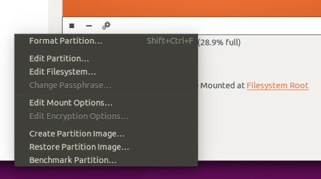 ubuntu-disk-فائدة-قسم-القائمة