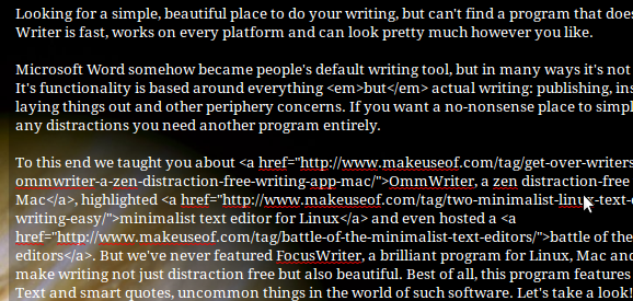 أدوات الكتابة الحرة