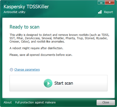 دليل إزالة البرامج الضارة الكامل إزالة البرامج الضارة kaspersky tdsskiller