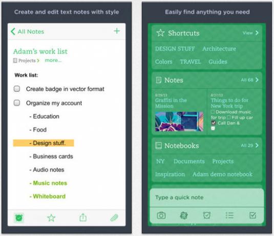 إعادة تصميم Evernote 1