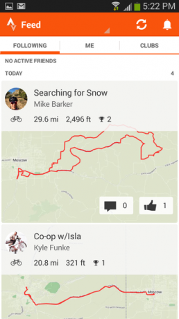 10 Strava - موجز النشاط