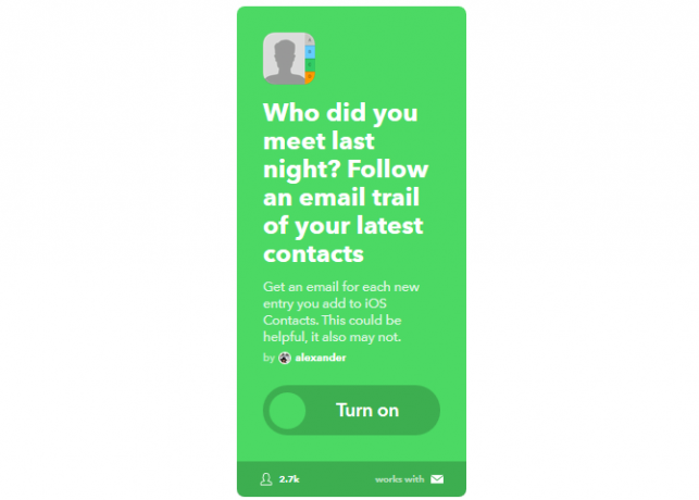 دليل IFTTT النهائي: استخدم أقوى أدوات الويب مثل Pro 20IFTTT NewContactEmailTracker