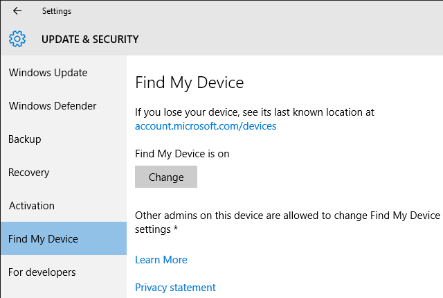Windows 10 العثور على جهازي