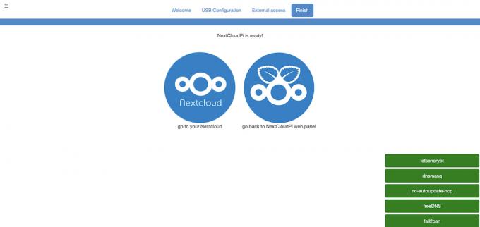 اكتمل الوصول الخارجي لمعالج NextCloudPi