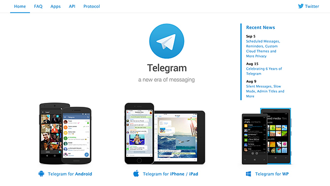 استخدم Telegram للتحدث إلى الأصدقاء في الرحلة