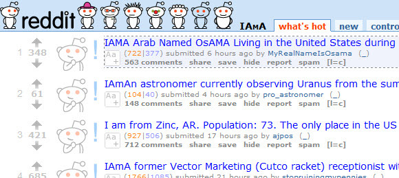 قائمة subreddit