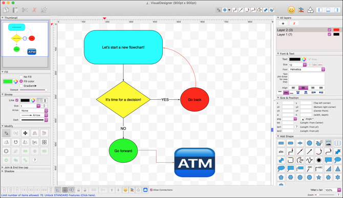VisualDesigner لنظام التشغيل Mac