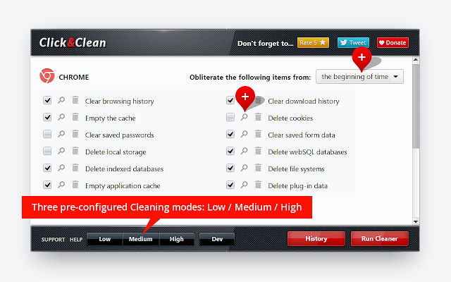 ملحقات chrome للمبرمجين - انقر فوق & clean