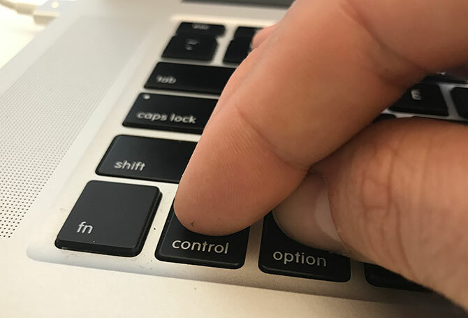 خيار Mac Hold والتحكم