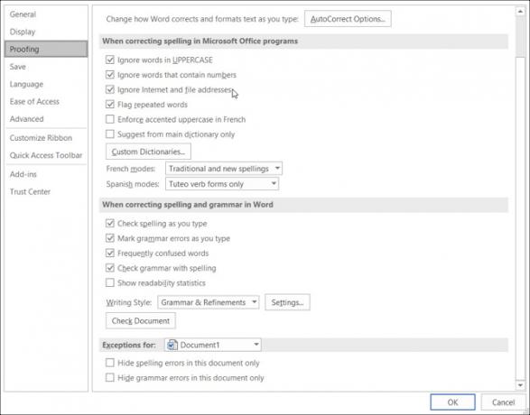 تدقيق إعدادات Windows