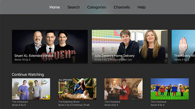 علامات تبويب Apple TV
