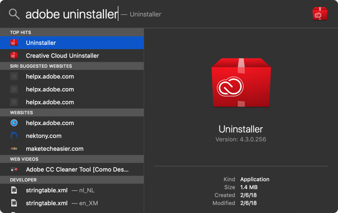 ابحث عن Uninstaller Mac