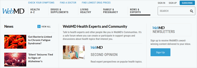 خبراء الصحة webmd