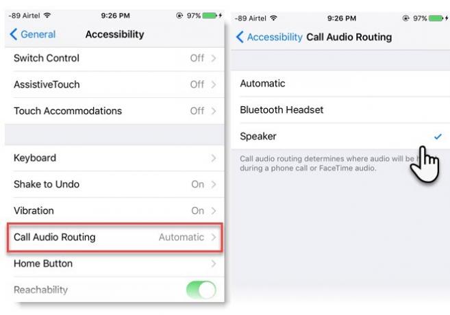 كيفية إهمال مكالمات iPhone إلى إمكانية الوصول إلى وضع مكبر الصوت