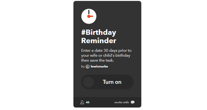دليل IFTTT النهائي: استخدم أقوى أداة للويب مثل Pro 52IFTTT BirthdayReminderText