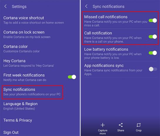 كيفية الحصول على تنبيهات المكالمات الواردة على نظام التشغيل Windows 10 مع إعدادات Android Cortana