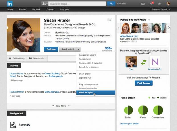 LinkedIn حظر الأعضاء