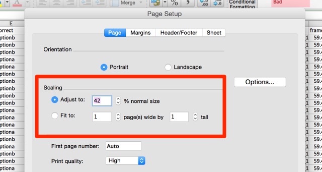 إعداد excel-scale-setup