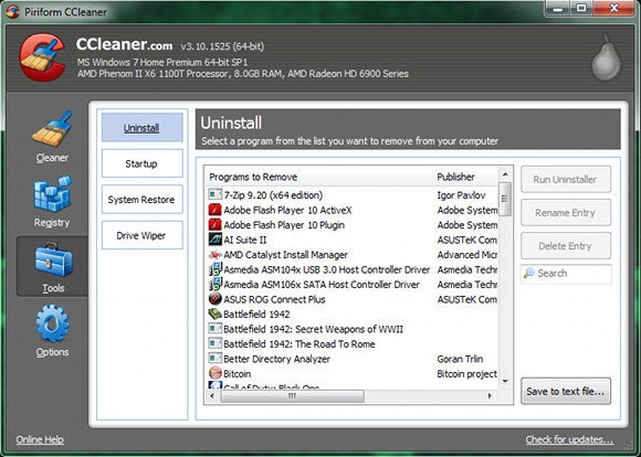 برنامج ccleaner