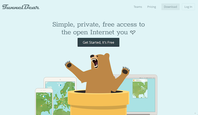 دليلك إلى شبكة الإنترنت الدولية tunnelbear vpn screenshot 1 670x388