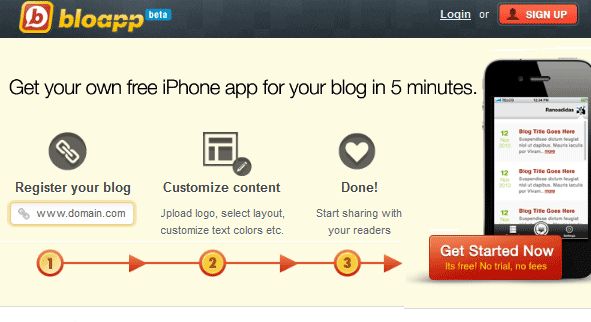 تطبيق iphone لمدونتك