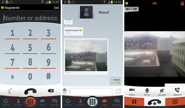 سكايب البدائل الآمنة-linphone