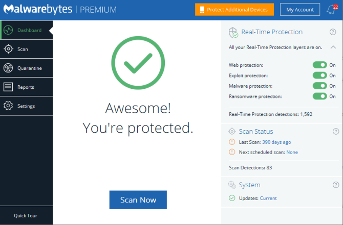 بيت malwarebytes المتميز