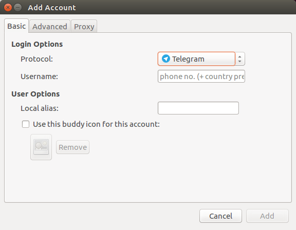 pidgin gui برقية