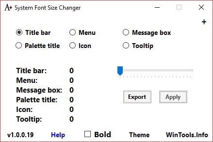 كيفية تغيير حجم خطوط النظام بعد مغير خط نظام تحديث Windows 10 Creator