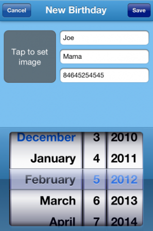يساعدك iRemembered على التأكد من عدم تفويت أي عيد ميلاد مرة أخرى [iOS ، مجانًا لفترة محدودة] 2012 12 05 09