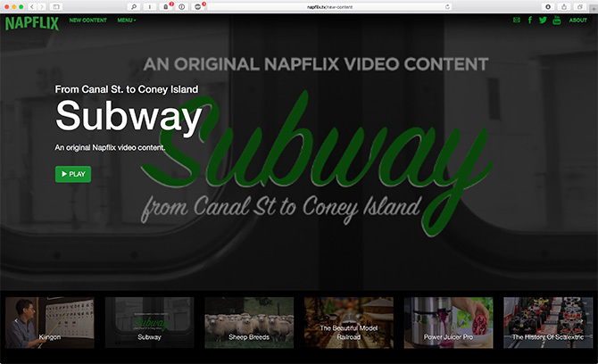 واجهة napflix