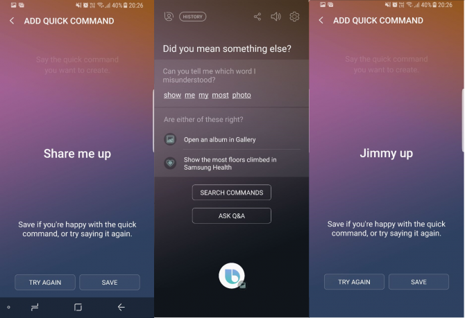 الروبوت bixby mishearing