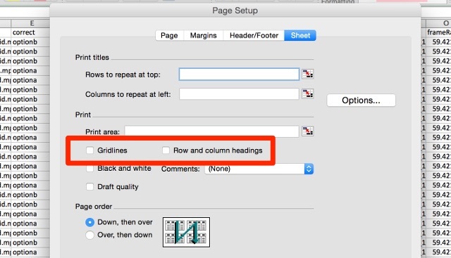 إعدادات excel-print-settings