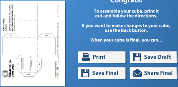 Cube Creator: احصل على قوالب المكعب المخصصة لبناء الورق أو مكعبات الورق المقوى بسهولة الخالق 2