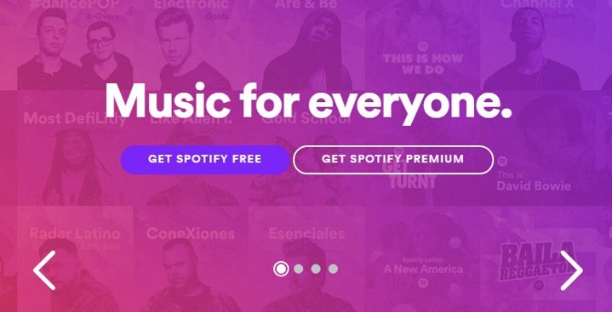 تطبيق Spotify Mobile