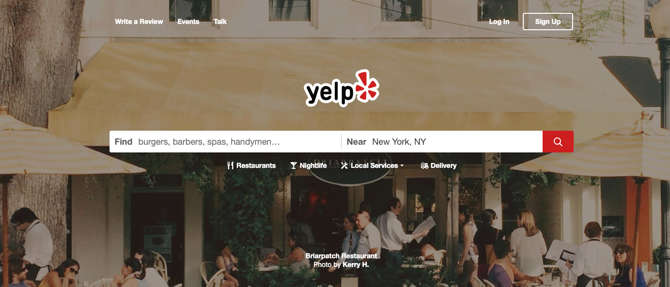 Yelp لقطة شاشة