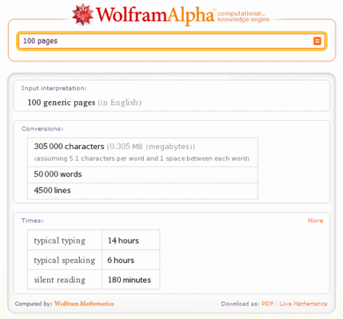 10 مصطلحات البحث لوضع Wolfram Alpha في الاستخدام الجيد كلمات Wolfram اليومية 1