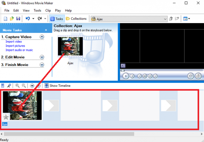 كيفية تدوير ملفات الفيديو على جهاز Mac و PC Movie Maker تدوير لوحة العمل 670x467