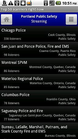 Radio Scanner - Live Police Scanner App لهاتف Android dscan3