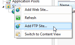 كيفية إعداد موقع FTP