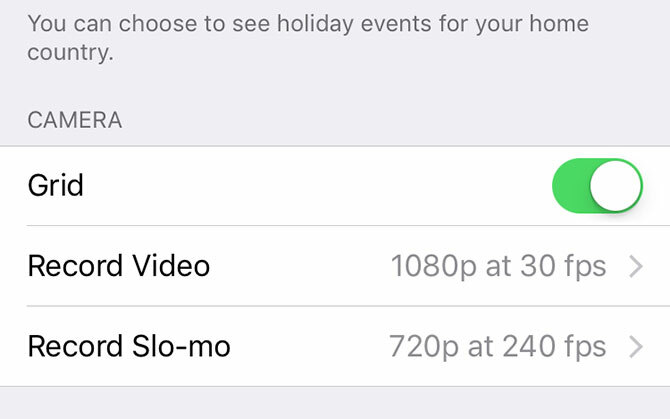 إعداد شبكة كاميرا iOS