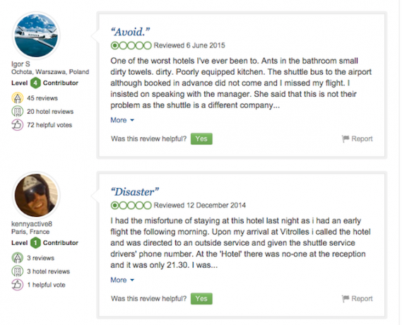 فنادق على TripAdvisor-تصنيفات