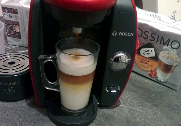 بوش tassimo استعراض آلة القهوة
