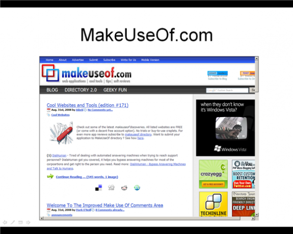نهائي MakeUseOf في شريحة