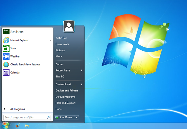 اجعل Windows 8 يبدو مثل Windows 7