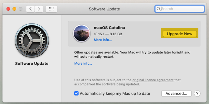 ترقية macOS