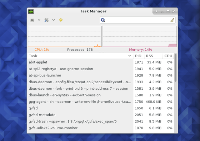 مدير المهام LinuxTaskManager-XFCE