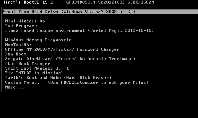 Hiren's Boot CD: القرص المضغوط الخاص بالتشغيل متعدد الإمكانات لكل حاجة قائمة HBCD الرئيسية 670x400